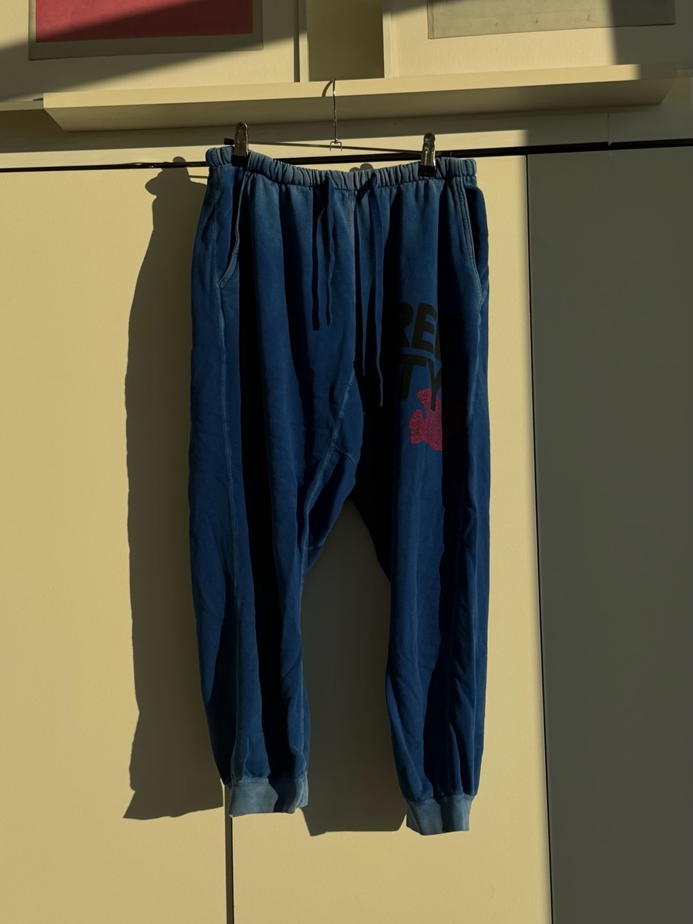 freecity Royal Blue Track Joggers with Pink Logo - Picture 6 of 15